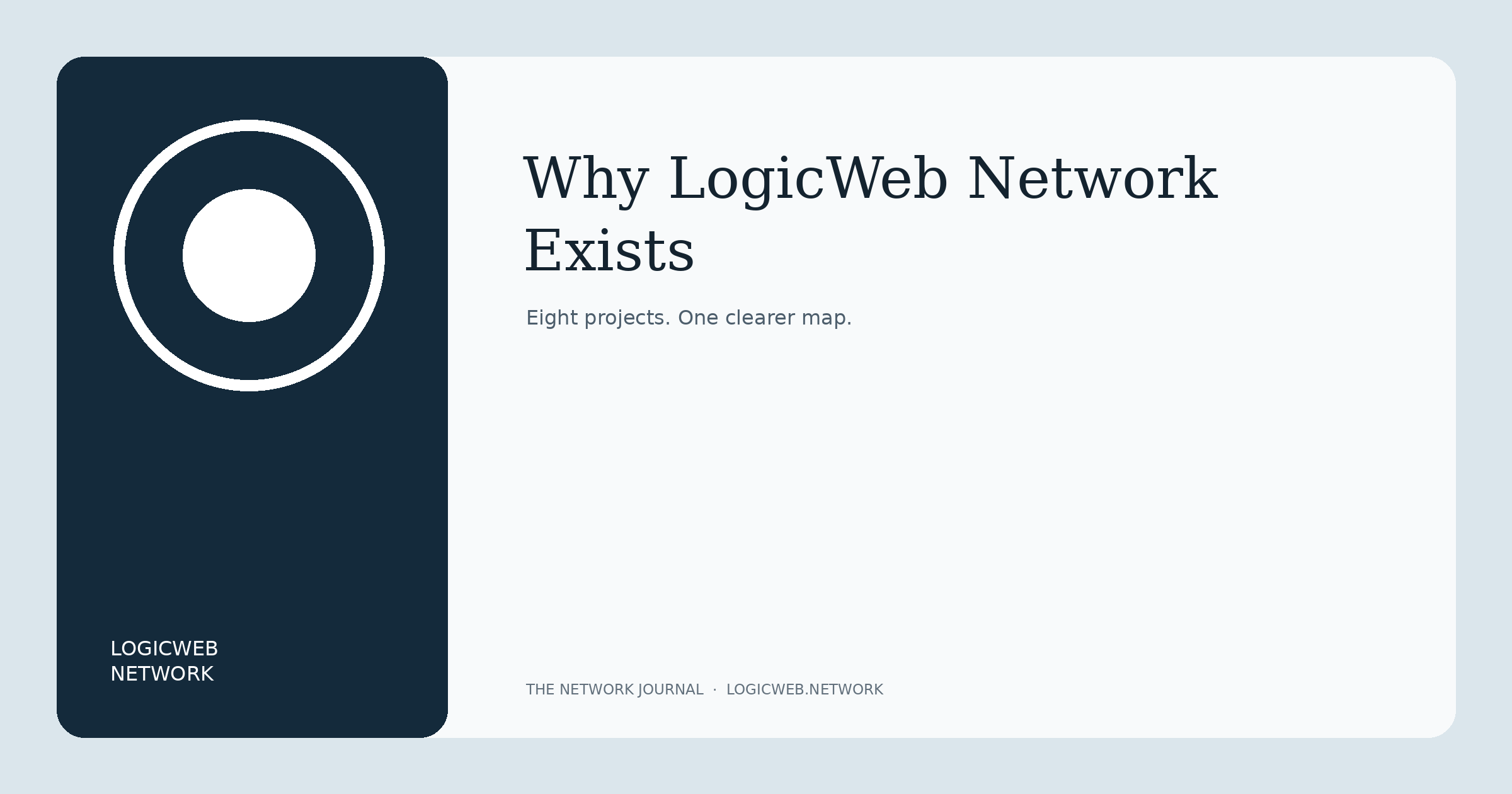 Why LogicWeb Network Exists